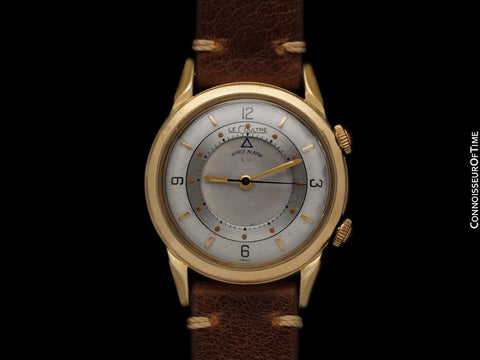 1955 Jaeger-LeCoultre Memovox Vintage Mens Reveil Wrist Alarm - 10K Gold Filled