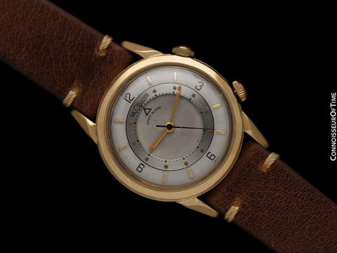 1955 Jaeger-LeCoultre Memovox Vintage Mens Reveil Wrist Alarm - 10K Gold Filled