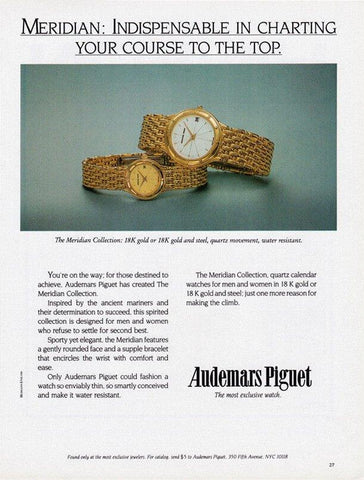 Audemars Piguet Meridian Ladies Watch with Bracelet - Stainless Steel & 18K Gold