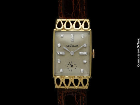 1951 Jaeger-LeCoultre Vintage Mens Watch, 18K Gold & Diamonds - The Lowell