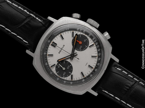 1968 Heuer For Benrus Camaro 73343T Chronograph Vintage Mens Racing Watch - Stainless Steel