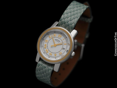 Hermes Carrick Ladies Watch - Stainless Steel & 18K Gold