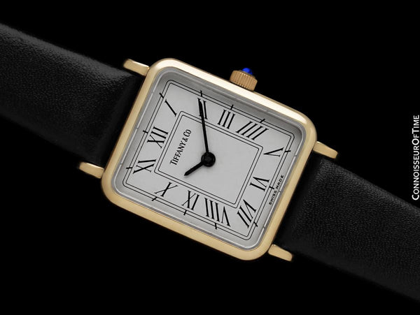 Tiffany & Co. Ladies Rectangular Portfolio Watch - 14K Gold