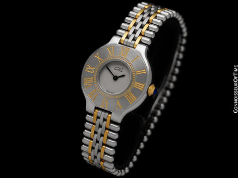 Cartier Must De 21C Ladies Watch - Stainless Steel & 18K Gold