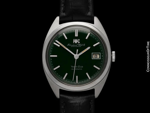 1967 IWC Yacht Club Vintage Large Mens Watch with Forest Green Dial, Cal. 8541 Automatic - Stainless Steel