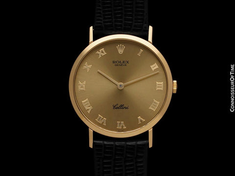 Rolex Cellini Mens Ref. 4112 Handwound Dress Watch - 18K Gold