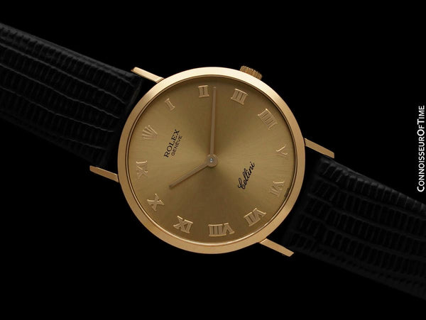 Rolex Cellini Mens Ref. 4112 Handwound Dress Watch - 18K Gold