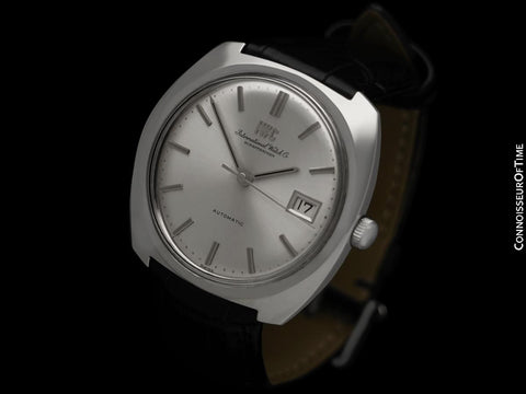 1972 IWC Vintage Mens Full Size Retro Watch, Cal. 8541B Pellaton Automatic - Stainless Steel
