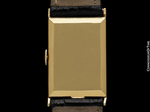 1933 Vacheron & Constantin Vintage Mens Art Deco Rectangular Watch - 18K Gold