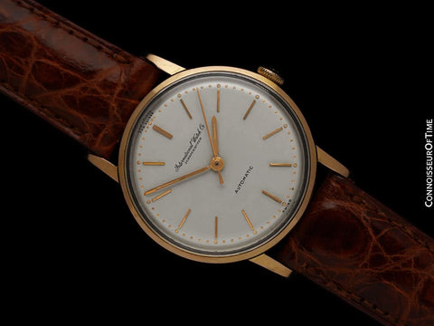 1958 IWC Vintage Cal. 853 Automatic Mens 18K Rose Gold Watch - Original Papers