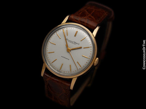 1958 IWC Vintage Cal. 853 Automatic Mens 18K Rose Gold Watch - Original Papers