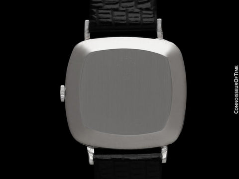 1970 Rolex Cellini Vintage Mens Midsize Handwound TV Watch, Ref. 3830 - 18K White Gold