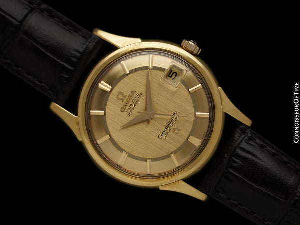 1960 Omega Constellation "De Luxe" Dial Vintage Mens Watch - 18K Gold