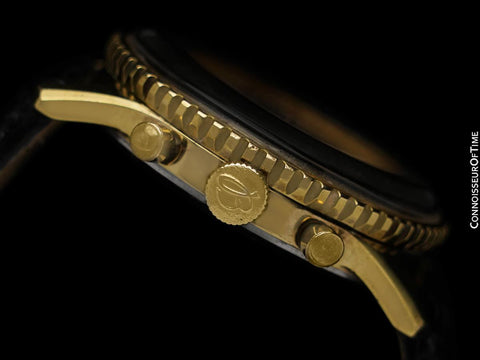 1966 Breitling Navitimer Vintage Aviator's AOPA Chronograph Watch - 18K Gold Plated & Stainless Steel