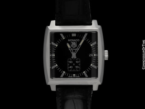TAG Heuer Monaco Calibre 6 Automatic Chronograph Stainless Steel Ref. WW2110 Mens Watch - Papers & Boxes