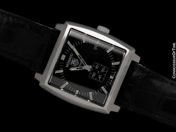 TAG Heuer Monaco Calibre 6 Automatic Chronograph Stainless Steel Ref. WW2110 Mens Watch - Papers & Boxes