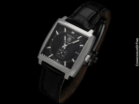 TAG Heuer Monaco Calibre 6 Automatic Chronograph Stainless Steel Ref. WW2110 Mens Watch - Papers & Boxes