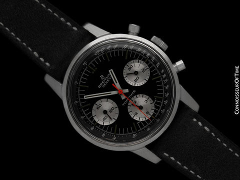 1969 Breitling Top Time Vintage "Jim Clark" Panda Dial Chronograph Watch - Stainless Steel