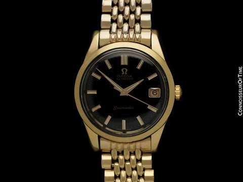 1961 Omega Seamaster Mens Vintage Automatic Cal. 562 Watch - 14K Gold Shell & Stainless Steel