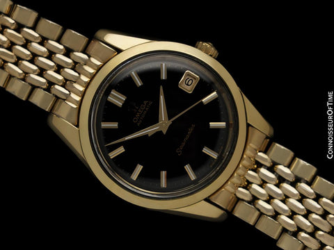 1961 Omega Seamaster Mens Vintage Automatic Cal. 562 Watch - 14K Gold Shell & Stainless Steel