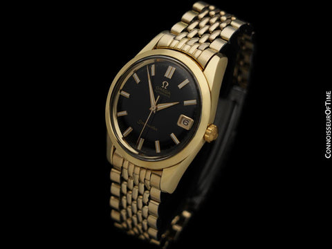 1961 Omega Seamaster Mens Vintage Automatic Cal. 562 Watch - 14K Gold Shell & Stainless Steel