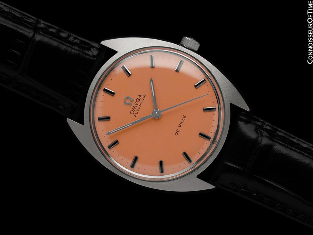 1969 Omega De Ville Vintage Mens Retro Cal. 552 Watch with Coral