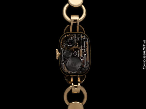 1940's Tiffany & Co. Ladies Vintage Watch - 14K Gold with Diamonds & Sapphires