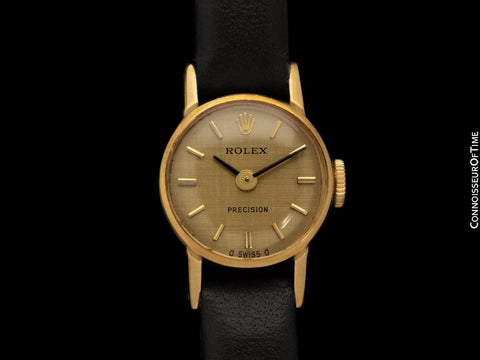 1972 Rolex Precision Pre-Cellini Vintage Ladies Watch, Ref. 2148 - 18K Gold