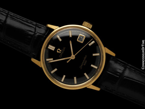 1964 Omega Seamaster 600 Vintage Mens Handwound Watch - 18K Gold Plated & Stainless Steel