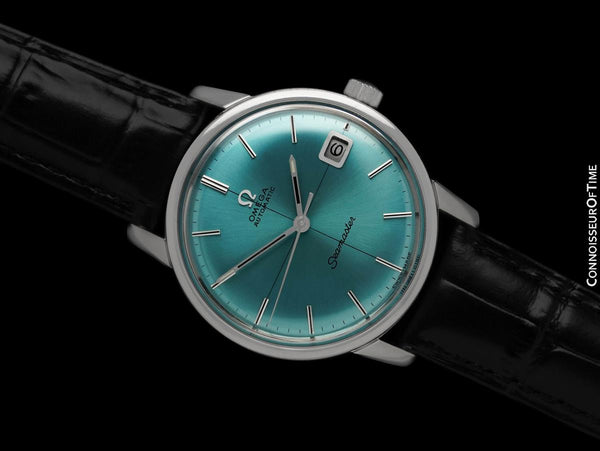 1969  Omega Seamaster Mens Vintage Cal. 565 Watch with Crosshair Dial - Stainless Steel