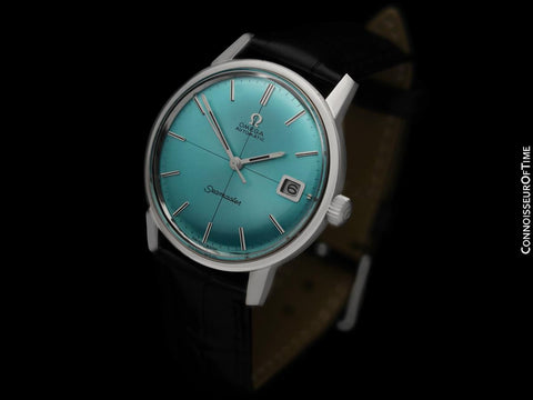 1969  Omega Seamaster Mens Vintage Cal. 565 Watch with Crosshair Dial - Stainless Steel