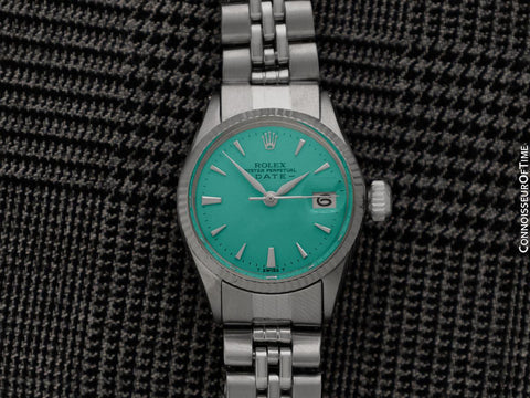 1965 Rolex Classic Vintage Ladies Date (Datejust) Watch - Stainless Steel & 18K White Gold