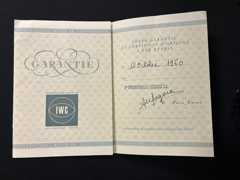 1958 IWC Vintage Cal. 853 Automatic Mens 18K Rose Gold Watch - Original Papers