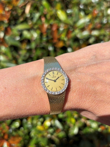 Concord Classic Vintage Ladies Luxury Watch - 14K Gold & Original Factory Diamonds