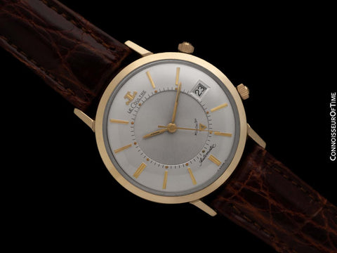 1960's Jaeger-LeCoultre Vintage Mens Memovox Alarm Reveil, Automatic - 10K Gold Filled