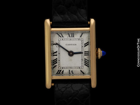 1971 Cartier Vintage Ladies "Collection Privee" Level Ultra Rare Tank 18K Gold Watch by Audemars Piguet - Only 50 Made