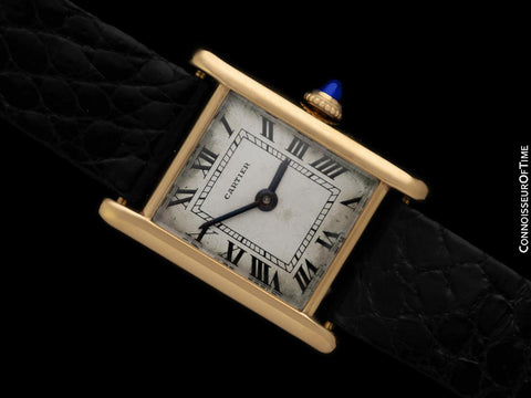 1971 Cartier Vintage Ladies "Collection Privee" Level Ultra Rare Tank 18K Gold Watch by Audemars Piguet - Only 50 Made