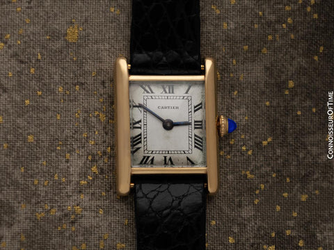 1971 Cartier Vintage Ladies "Collection Privee" Level Ultra Rare Tank 18K Gold Watch by Audemars Piguet - Only 50 Made