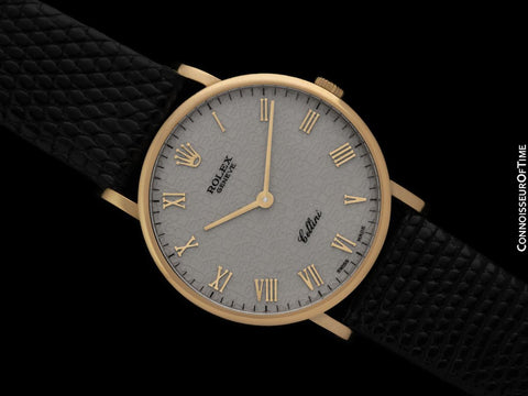 Rolex Cellini Vintage Mens Handwound Ref. 5112 Watch, W Serial - 18K Gold