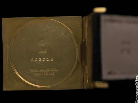 c. 1925 Patek Philippe Vintage Mens Art Deco Rectangular 18K Gold & Platinum Watch - Breguet Numerals