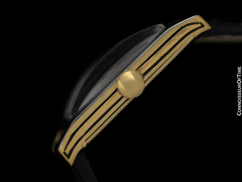 c. 1925 Patek Philippe Vintage Mens Art Deco Rectangular 18K Gold & Platinum Watch - Breguet Numerals