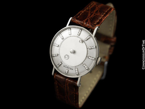 1956 Jaeger-LeCoultre / Vacheron & Constantin Vintage Galaxy Mystery Dial - 14K White Gold & Diamonds