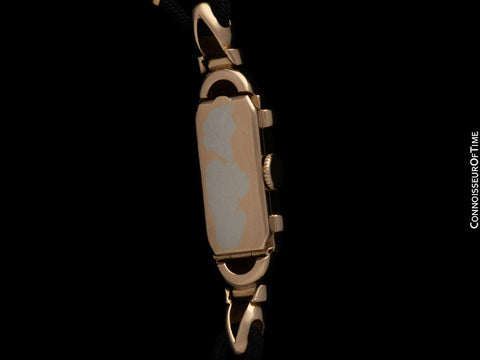 1940's Tiffany & Co. Ladies Vintage Watch - 14K Gold with Diamonds & Rubies