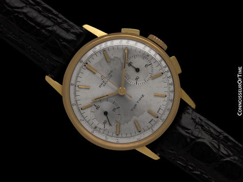 1966 Breitling Top Time Vintage Ref. 2003 Mens Chronograph Watch - 18K Gold Plated & Stainless Steel