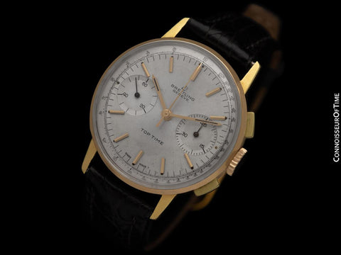 1966 Breitling Top Time Vintage Ref. 2003 Mens Chronograph Watch - 18K Gold Plated & Stainless Steel
