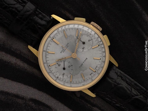 1966 Breitling Top Time Vintage Ref. 2003 Mens Chronograph Watch - 18K Gold Plated & Stainless Steel