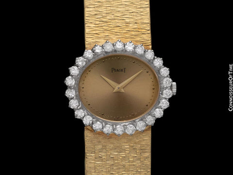 Piaget Ladies Vintage Cocktail Watch - 18K Gold & Factory Piaget Diamonds