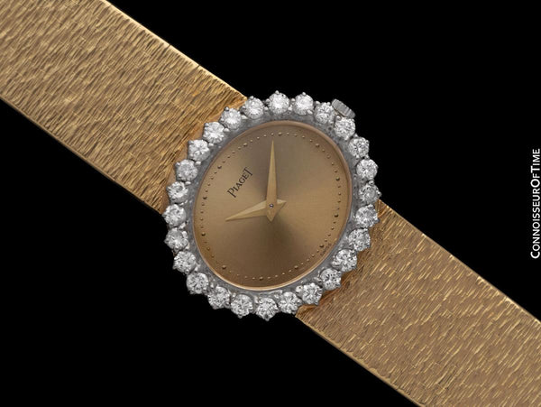 Piaget Ladies Vintage Cocktail Watch - 18K Gold & Factory Piaget Diamonds