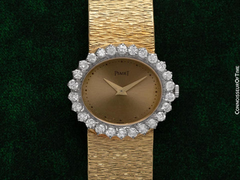 Piaget Ladies Vintage Cocktail Watch - 18K Gold & Factory Piaget Diamonds
