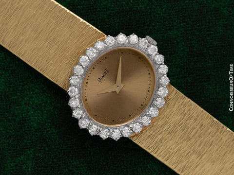 Piaget Ladies Vintage Cocktail Watch - 18K Gold & Factory Piaget Diamonds
